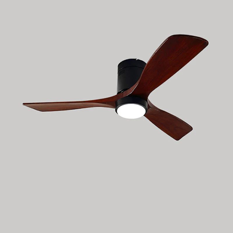 WOMO Mid-century Modern Hugger Ceiling Fan Lamp-WM5067 - Image 36