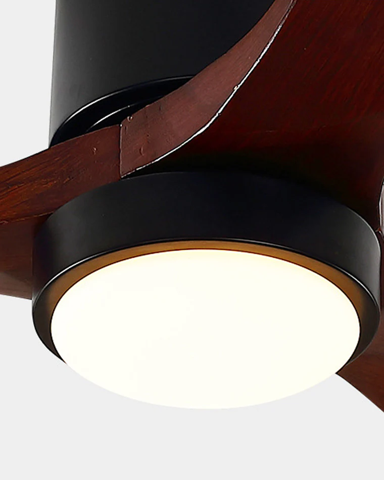 WOMO Mid-century Modern Hugger Ceiling Fan Lamp-WM5067 - Image 7