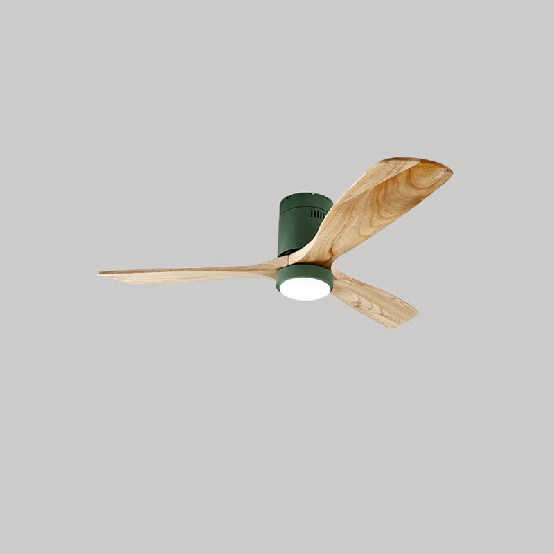 WOMO Mid-century Modern Hugger Ceiling Fan Lamp-WM5067 - Image 8