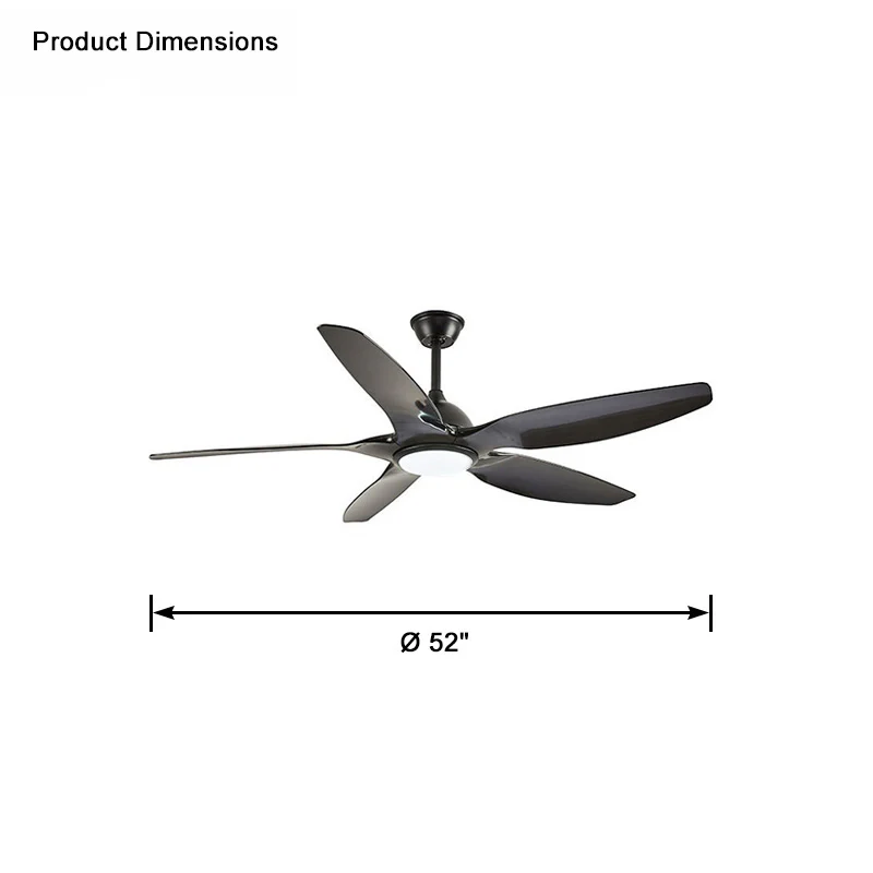 WOMO Modern Large Ceiling Fan Lamp-WM5076 - Image 10
