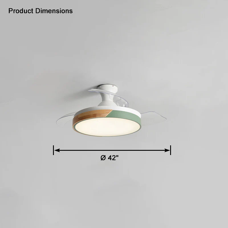 WOMO Scandi Low Profile Ceiling Fan Lamp-WM5077 - Image 18