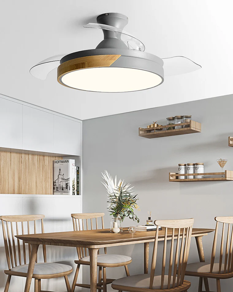 WOMO Scandi Low Profile Ceiling Fan Lamp-WM5077 - Image 3