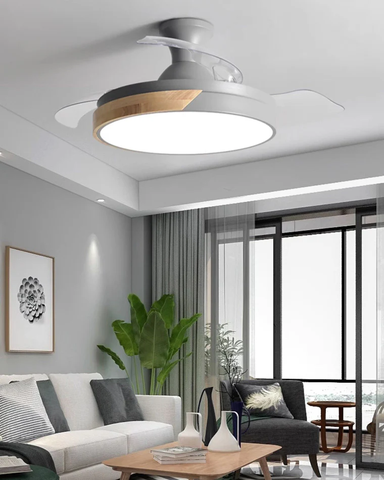 WOMO Scandi Low Profile Ceiling Fan Lamp-WM5077 - Image 5