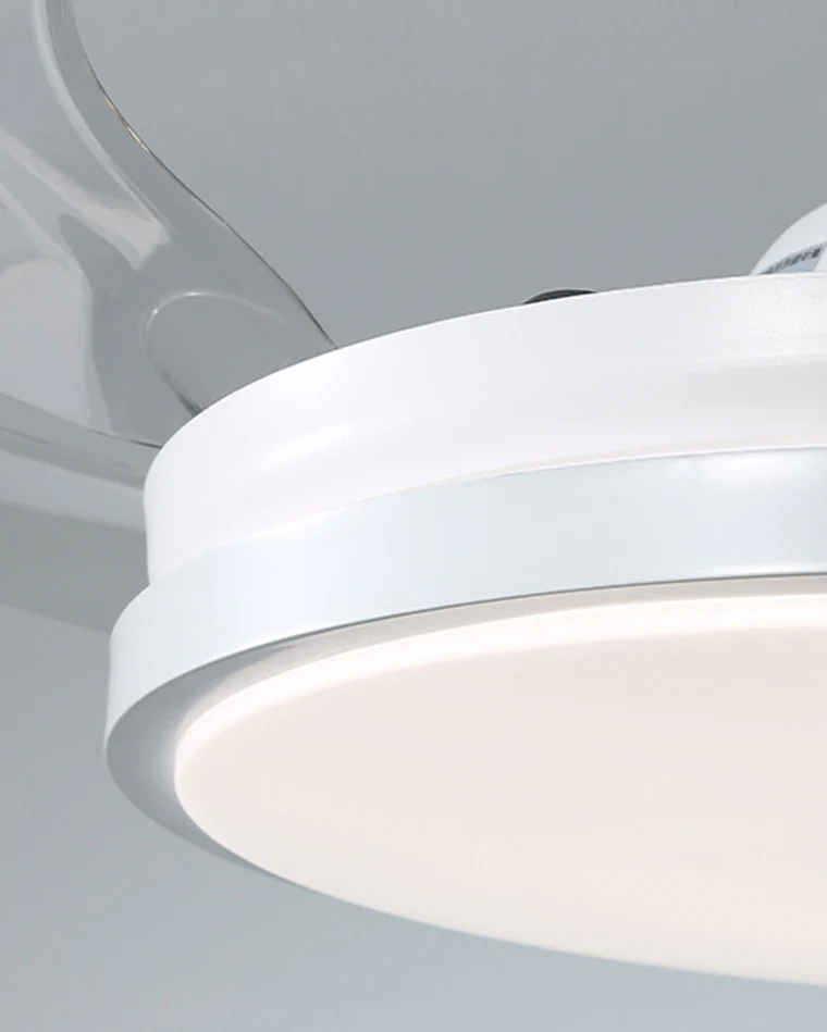 WOMO Retractable White Ceiling Fan Lamp-WM5079 - Image 6