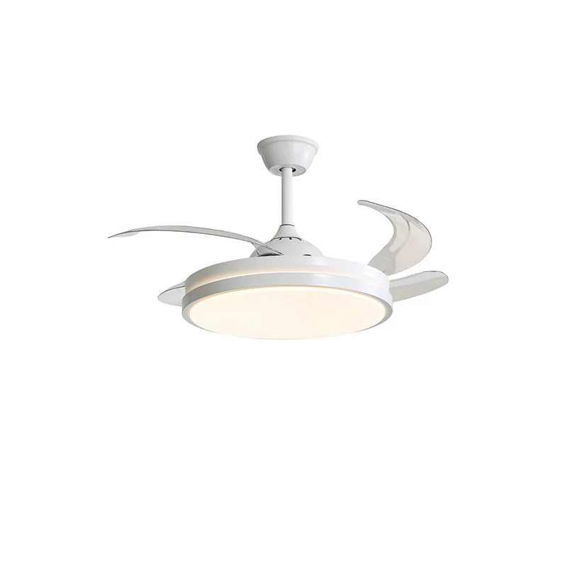 WOMO Retractable White Ceiling Fan Lamp-WM5079 - Image 7