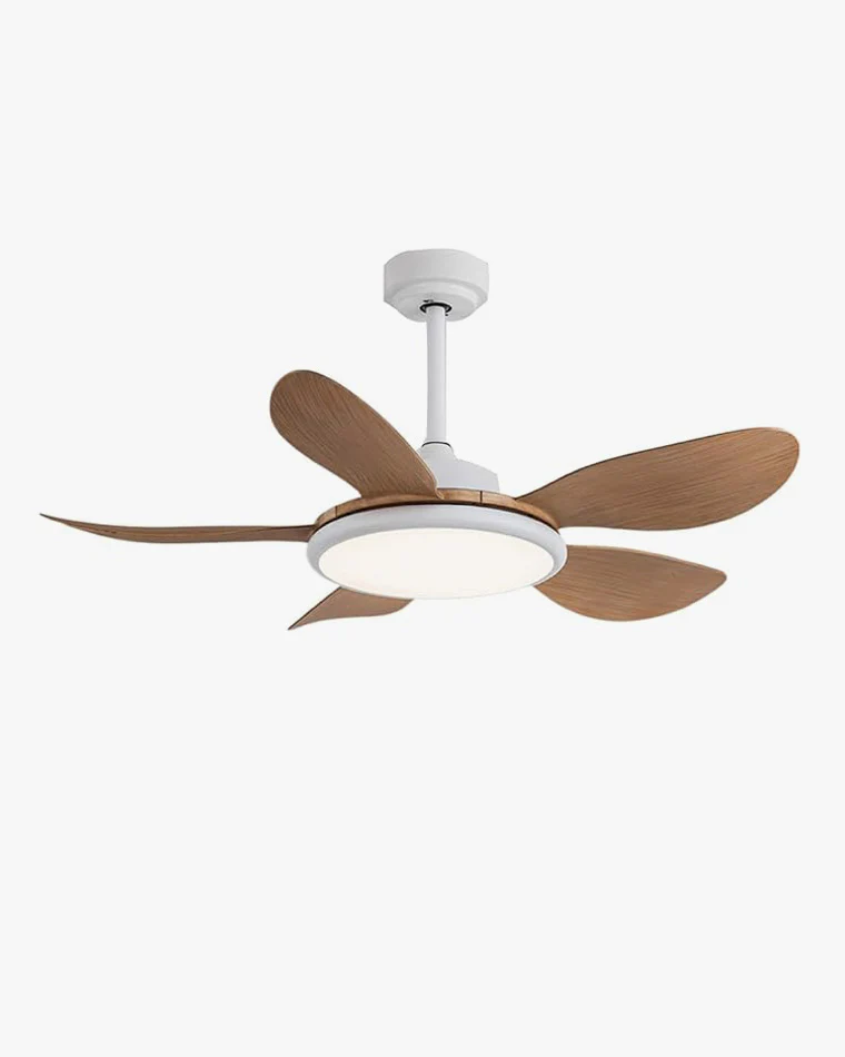 WOMO White Modern Ceiling Fan Lamp-WM5085