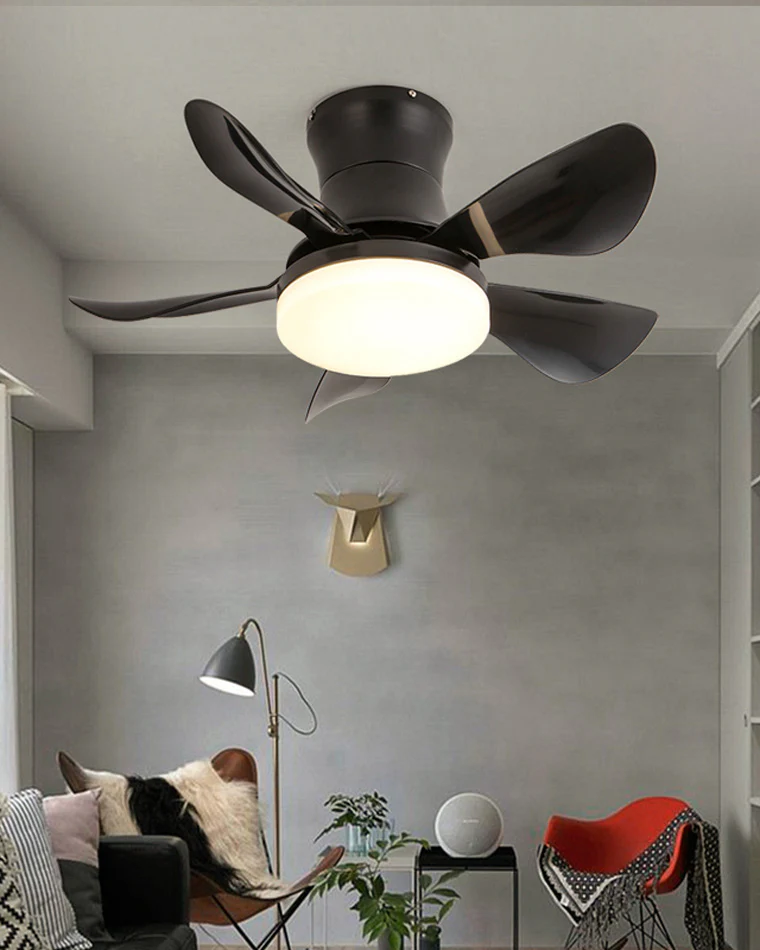 WOMO Small Ceiling Fan Lamp-WM5088 - Image 3