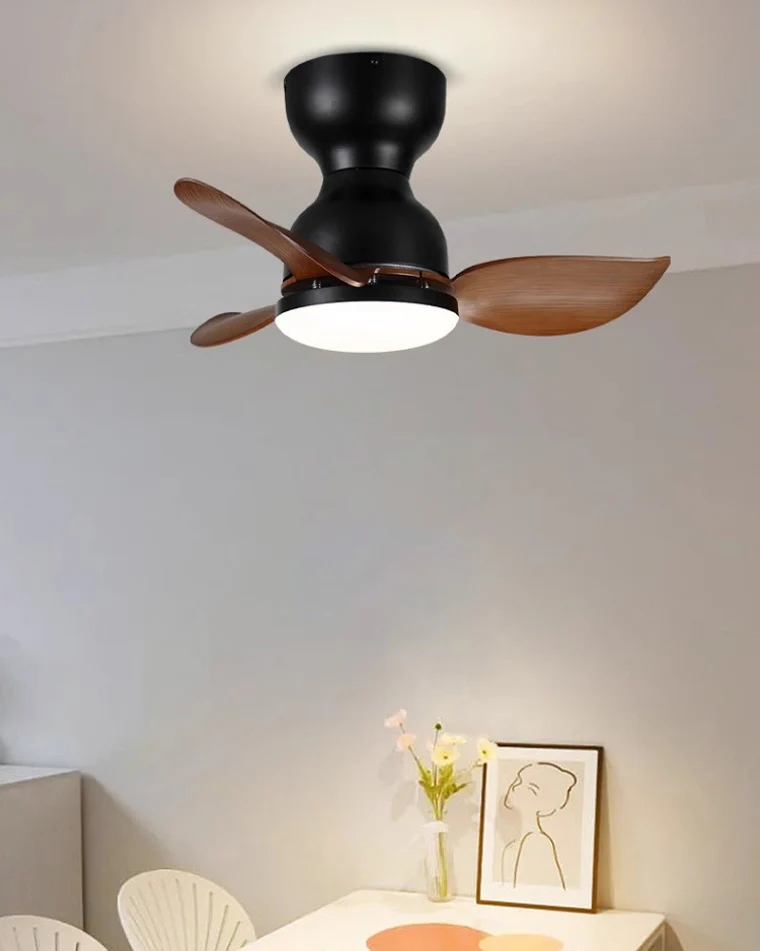 WOMO Small Flush Mount Ceiling Fan Lamp-WM5098 - Image 5