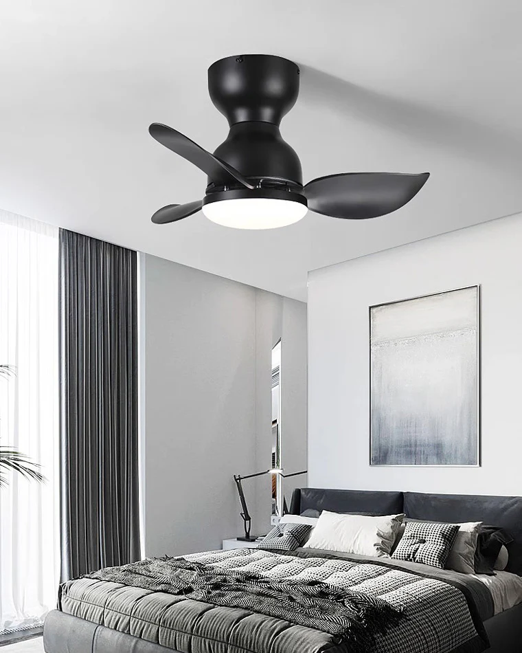 WOMO Small Flush Mount Ceiling Fan Lamp-WM5098 - Image 6