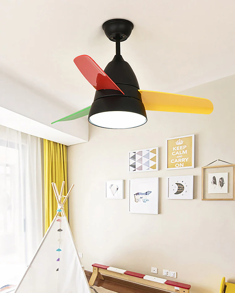 WOMO 3 Blade Tapered Ceiling Fan Lamp-WM5099 - Image 17