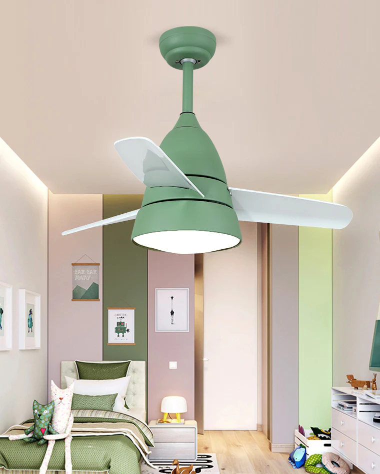 WOMO 3 Blade Tapered Ceiling Fan Lamp-WM5099 - Image 3