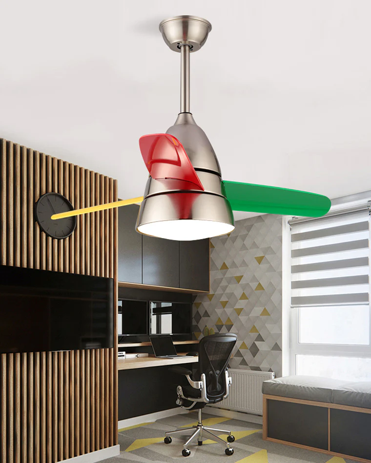 WOMO 3 Blade Tapered Ceiling Fan Lamp-WM5099 - Image 4