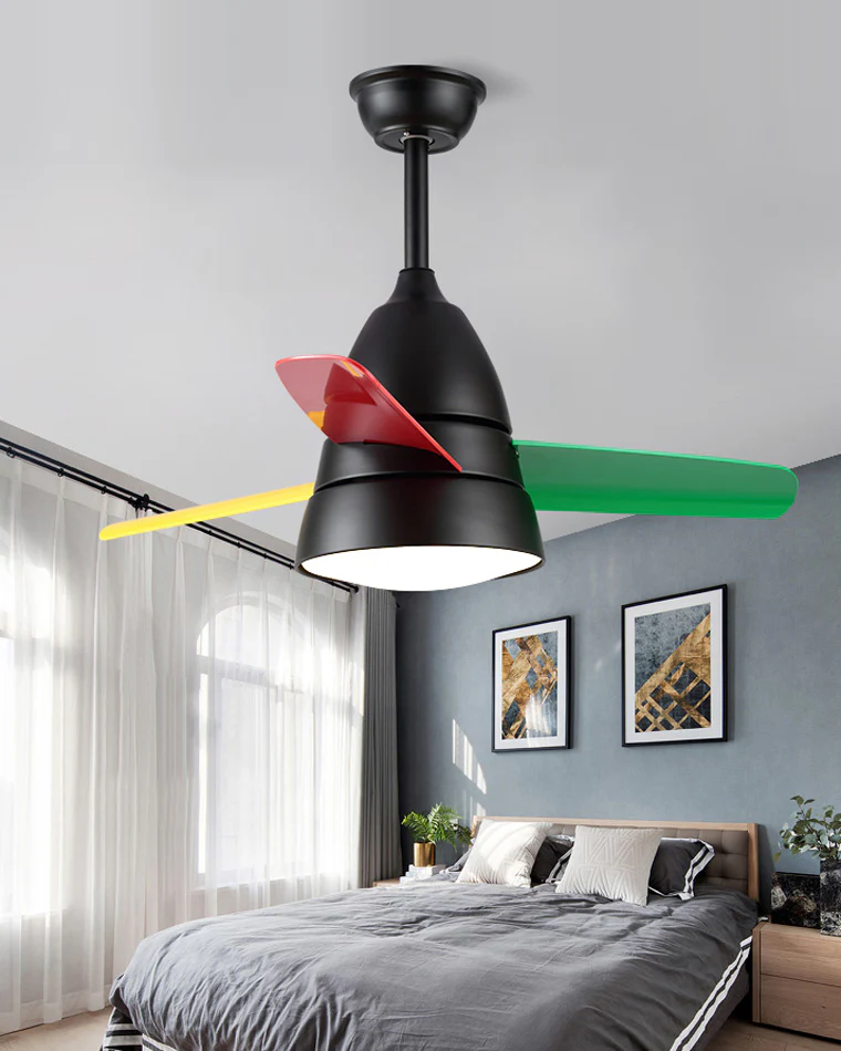 WOMO 3 Blade Tapered Ceiling Fan Lamp-WM5099 - Image 6