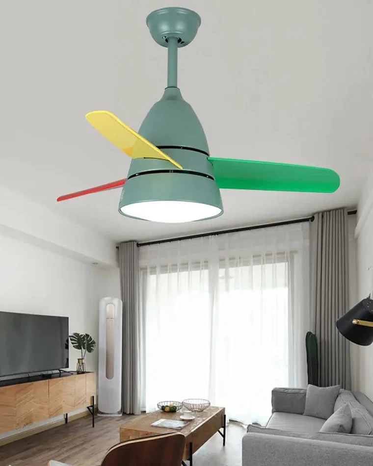 WOMO 3 Blade Tapered Ceiling Fan Lamp-WM5099 - Image 8