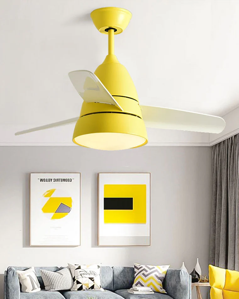 WOMO 3 Blade Tapered Ceiling Fan Lamp-WM5099 - Image 9
