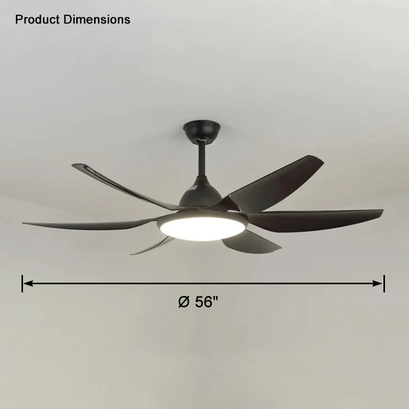 WOMO 5 Blade Large Ceiling Fan Lamp-WM5111 - Image 5