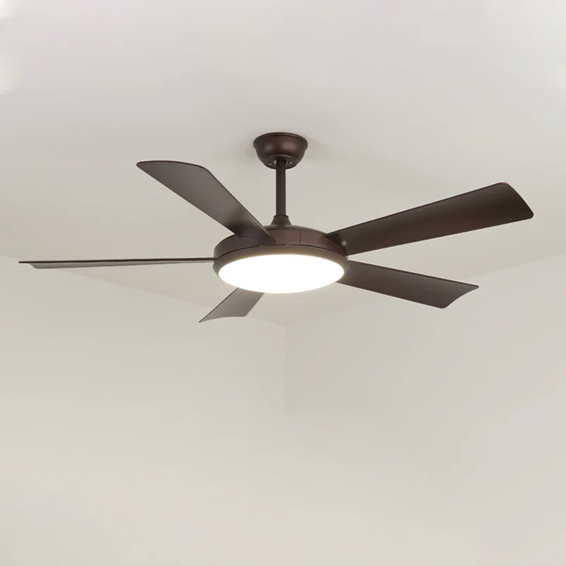 WOMO 5 Blade Mid Century Modern Ceiling Fan Lamp-WM5113 - Image 11