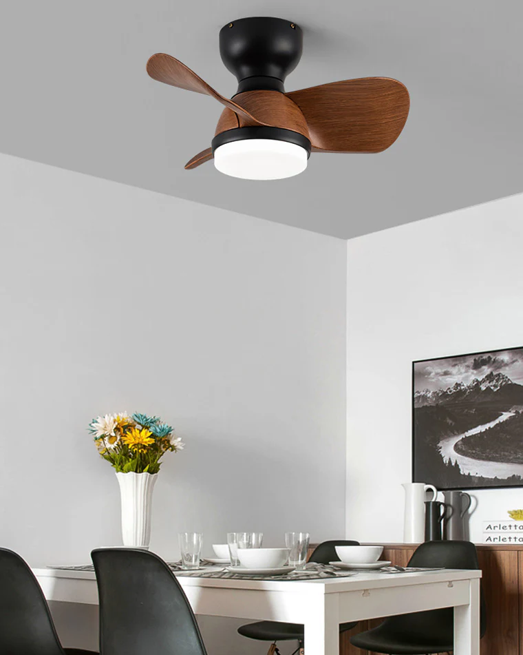 WOMO Small Flush Mount Ceiling Fan Lamp-WM5114 - Image 8