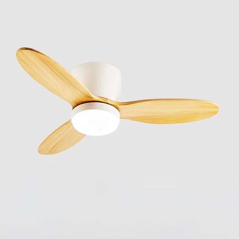 WOMO Mid Century Modern Hugger Ceiling Fan Lamp-WM5115 - Image 11