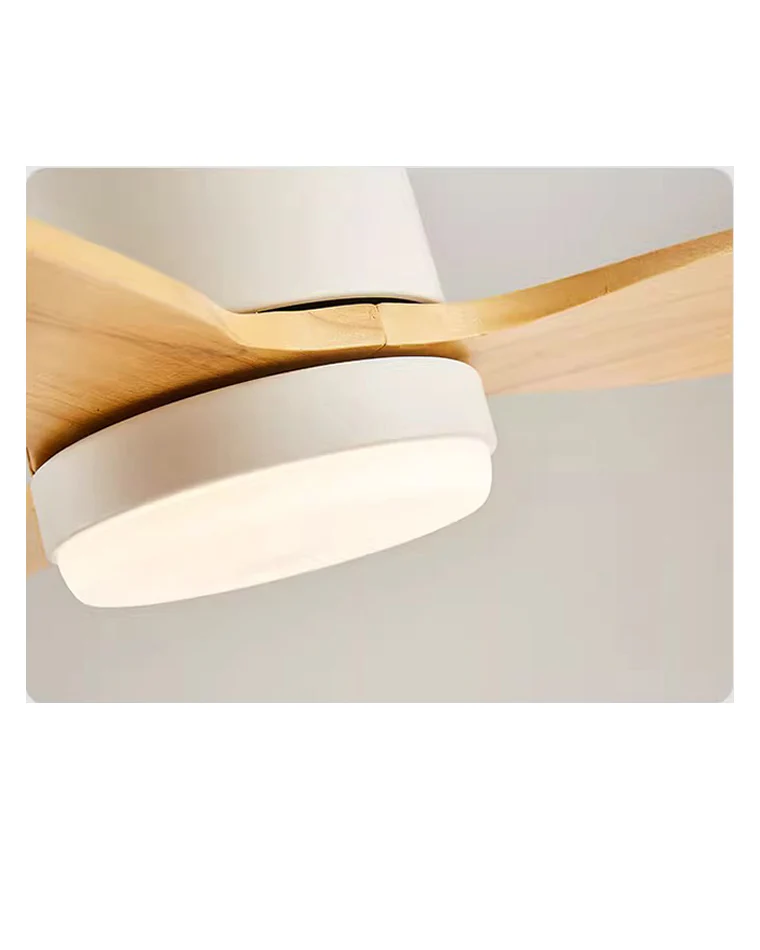 WOMO Mid Century Modern Hugger Ceiling Fan Lamp-WM5115 - Image 6