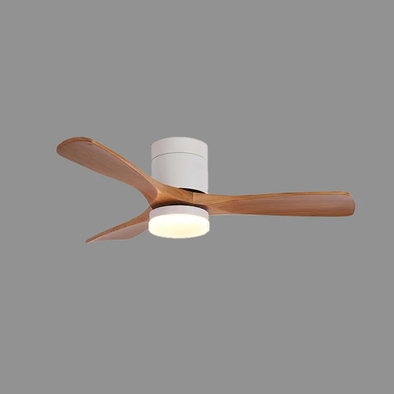 WOMO 3 Wood Blade Hugger Ceiling Fan Lamp-WM5116 - Image 11