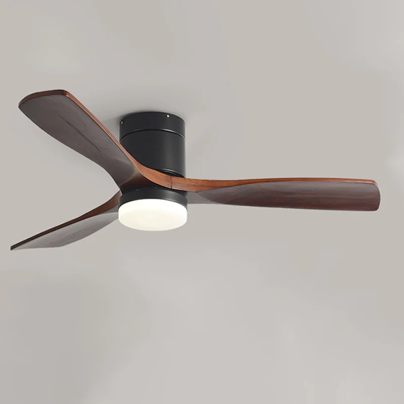 WOMO 3 Wood Blade Hugger Ceiling Fan Lamp-WM5116 - Image 17