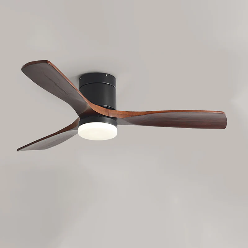 WOMO 3 Wood Blade Hugger Ceiling Fan Lamp-WM5116 - Image 21