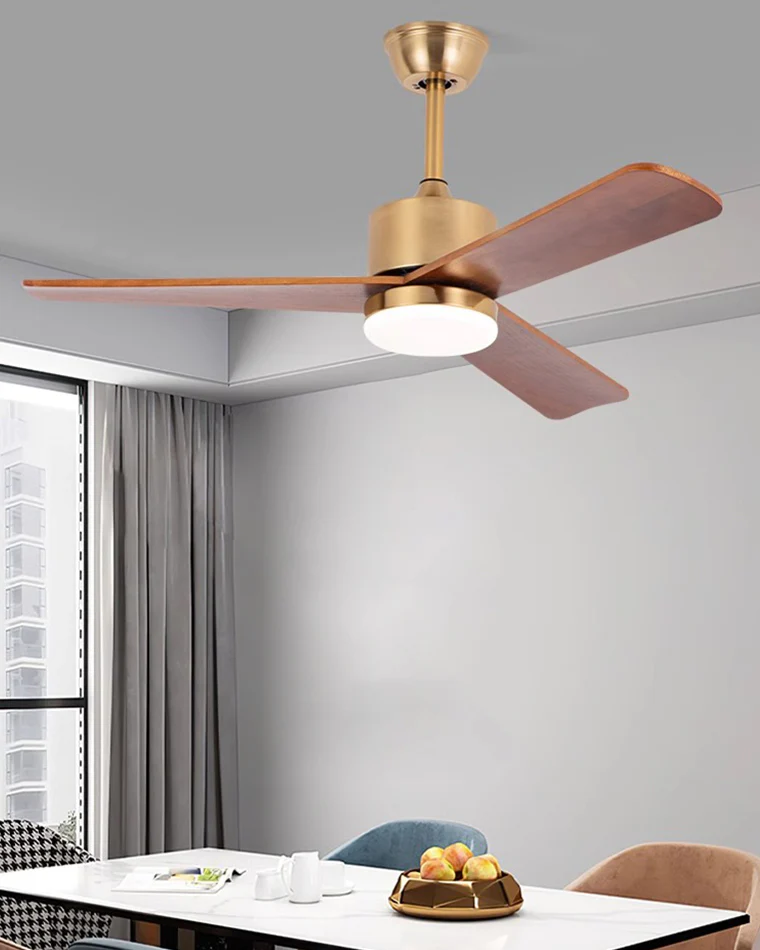 WOMO Mid Century Modern Ceiling Fan Lamp-WM5117 - Image 2