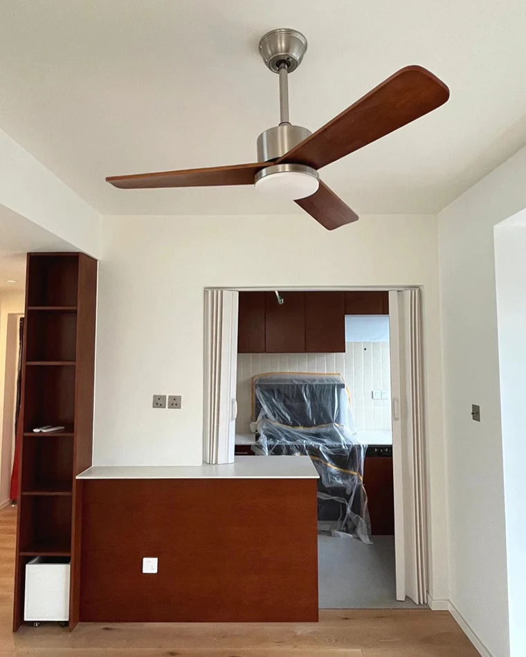WOMO Mid Century Modern Ceiling Fan Lamp-WM5117 - Image 3