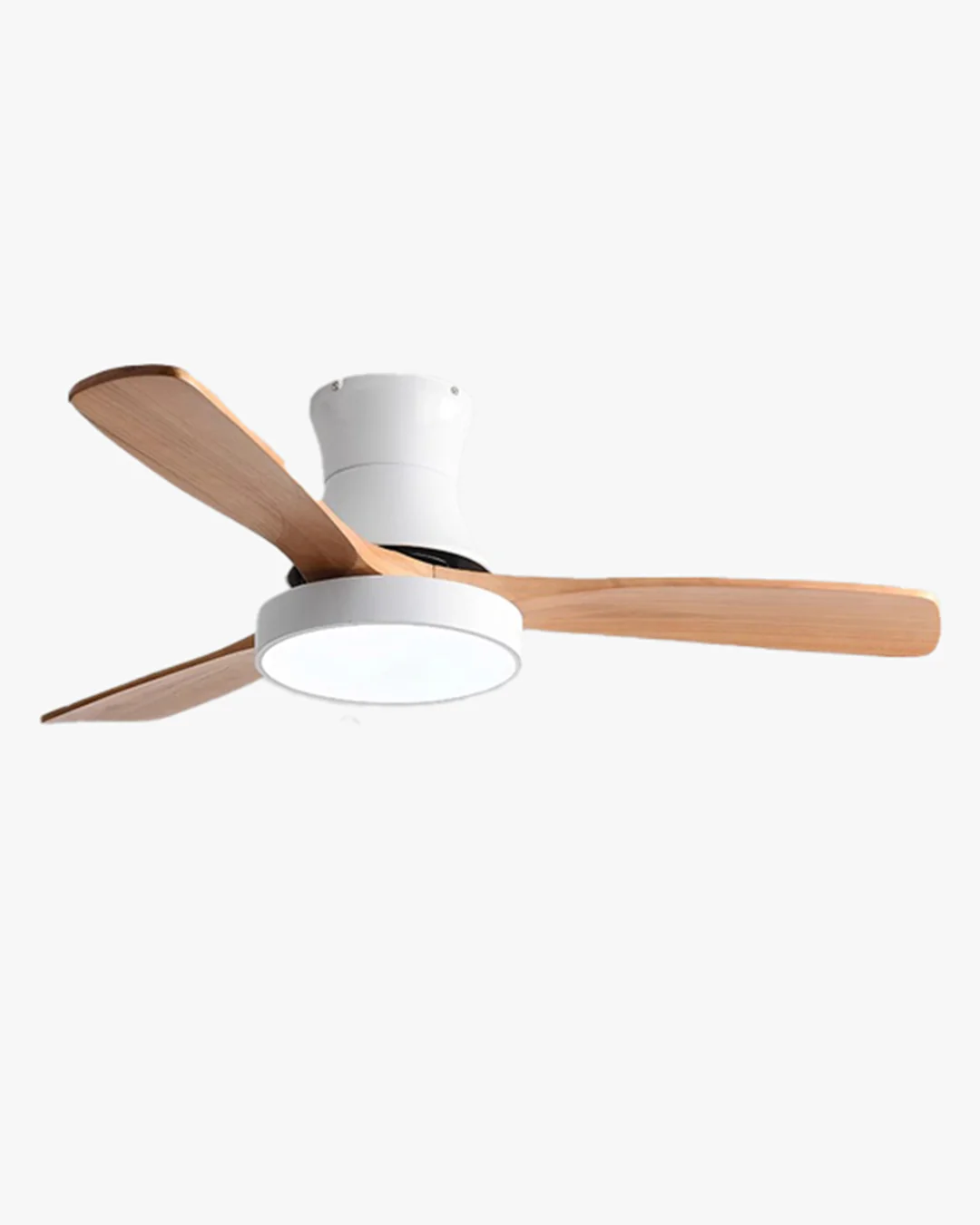 WOMO 3 Wood Blade Hugger Ceiling Fan Lamp-WM5120 - Image 11