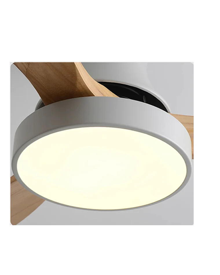 WOMO 3 Wood Blade Hugger Ceiling Fan Lamp-WM5120 - Image 14