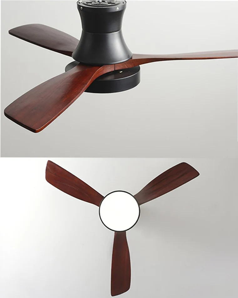 WOMO 3 Wood Blade Hugger Ceiling Fan Lamp-WM5120 - Image 17