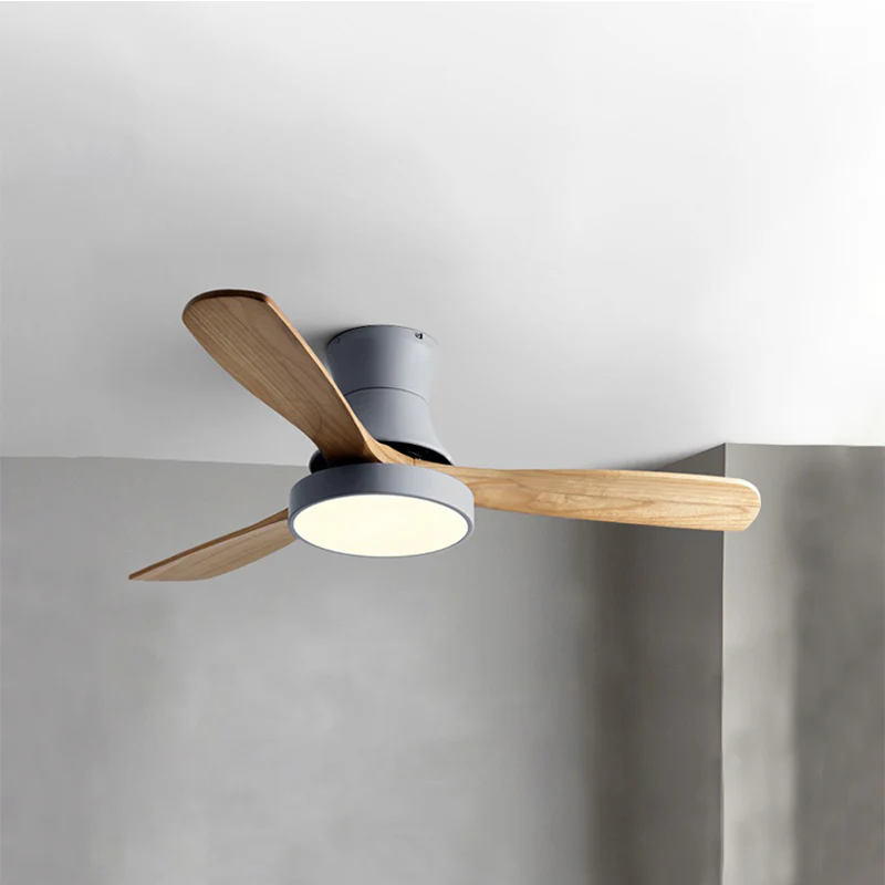 WOMO 3 Wood Blade Hugger Ceiling Fan Lamp-WM5120 - Image 30