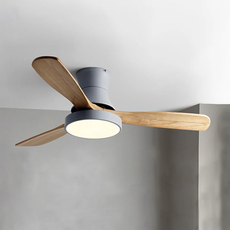 WOMO 3 Wood Blade Hugger Ceiling Fan Lamp-WM5120 - Image 34