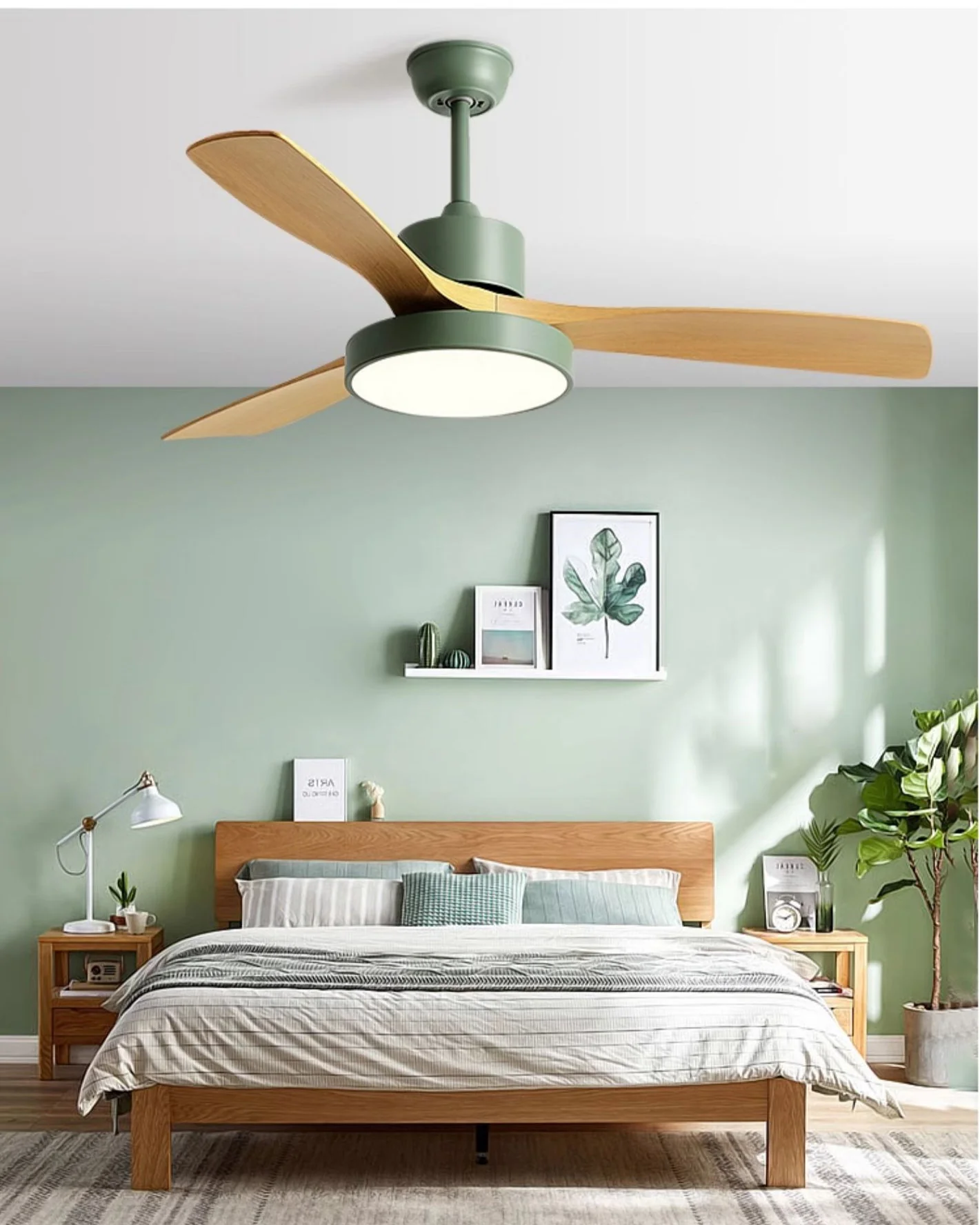 WOMO 3 Blade Modern Ceiling Fan Lamp-WM5123 - Image 3