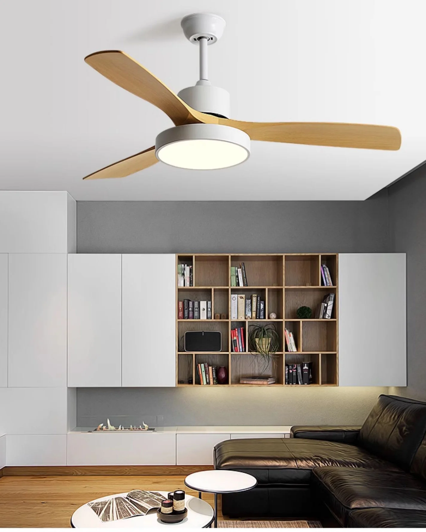 WOMO 3 Blade Modern Ceiling Fan Lamp-WM5123 - Image 4