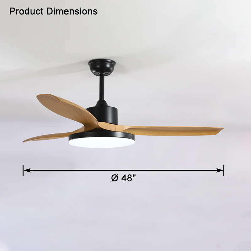 WOMO 3 Blade Ceiling Fan Lamp-WM5127 - Image 13