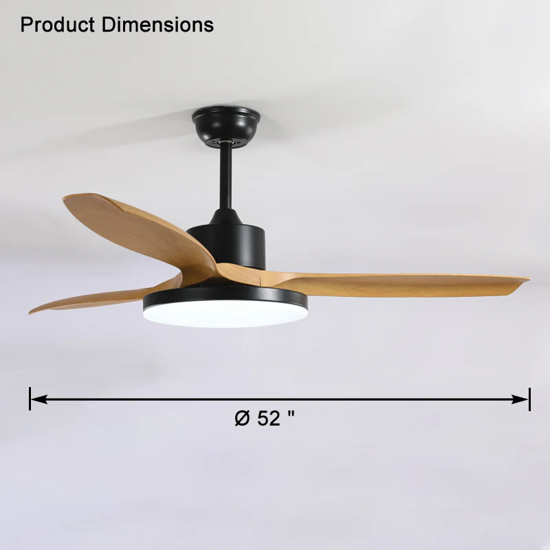 WOMO 3 Blade Ceiling Fan Lamp-WM5127 - Image 15