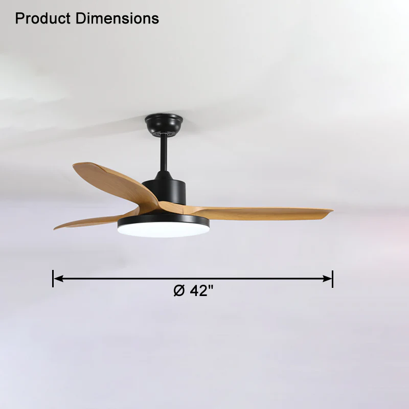 WOMO 3 Blade Ceiling Fan Lamp-WM5127 - Image 17