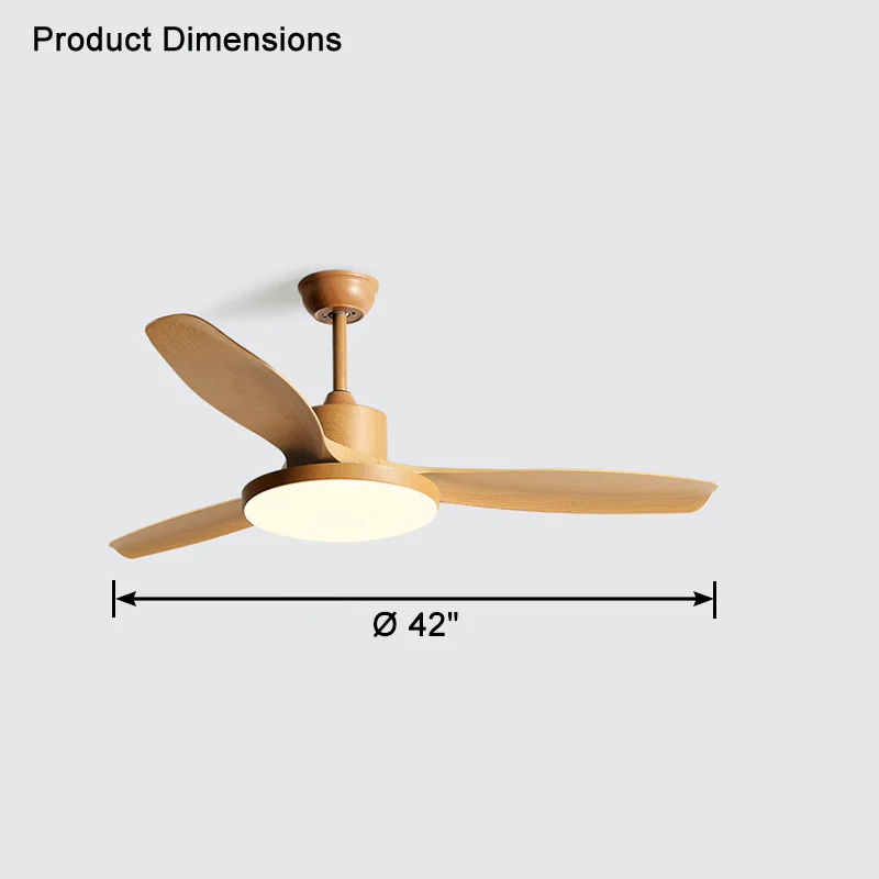WOMO 3 Blade Ceiling Fan Lamp-WM5127 - Image 19