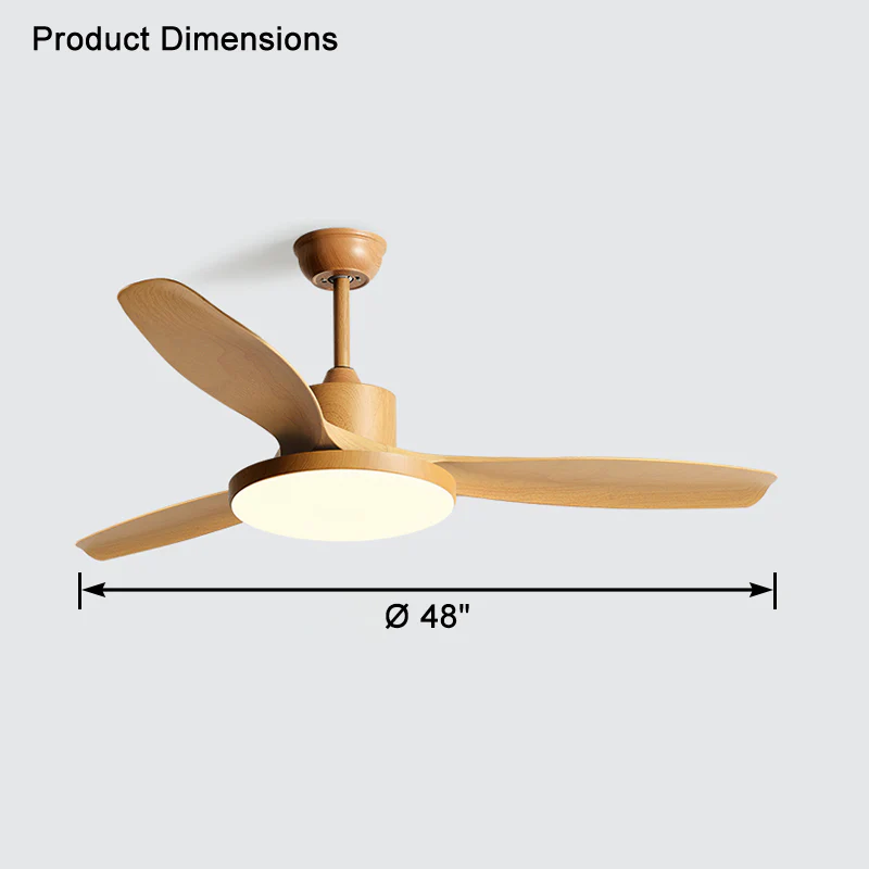 WOMO 3 Blade Ceiling Fan Lamp-WM5127 - Image 21