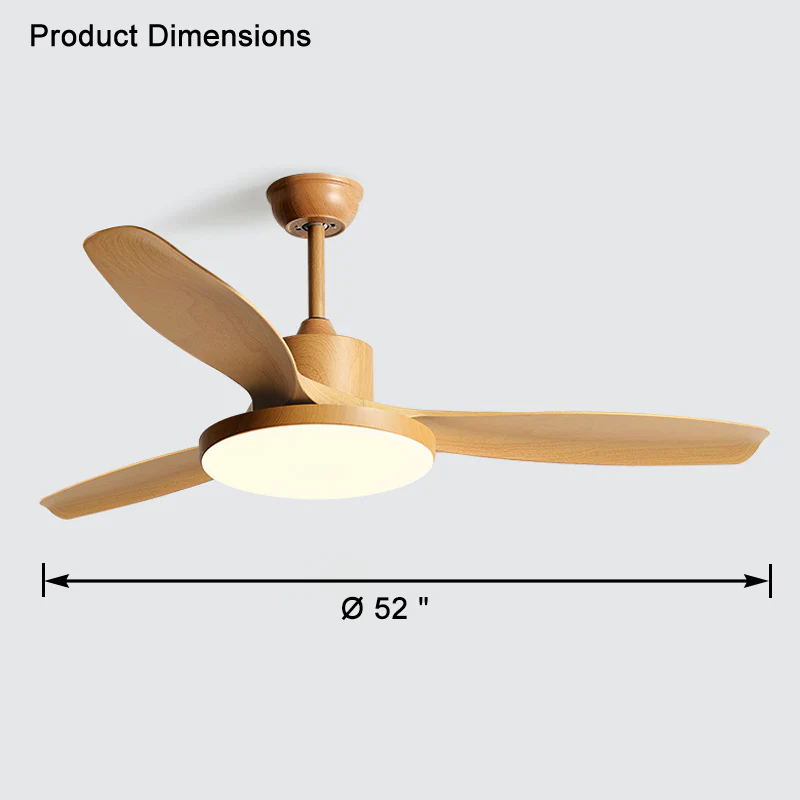WOMO 3 Blade Ceiling Fan Lamp-WM5127 - Image 23
