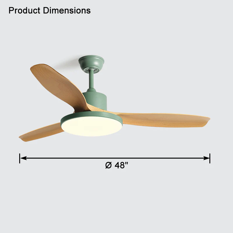 WOMO 3 Blade Ceiling Fan Lamp-WM5127 - Image 25