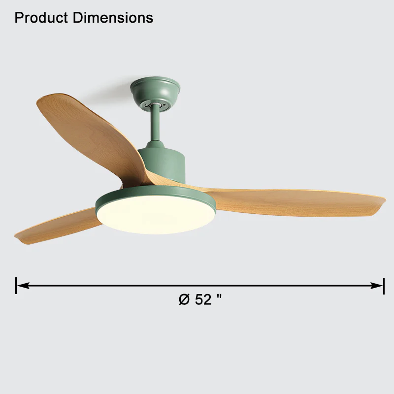 WOMO 3 Blade Ceiling Fan Lamp-WM5127 - Image 27