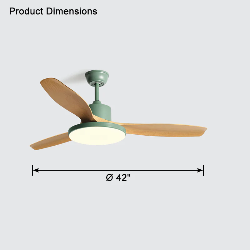 WOMO 3 Blade Ceiling Fan Lamp-WM5127 - Image 29