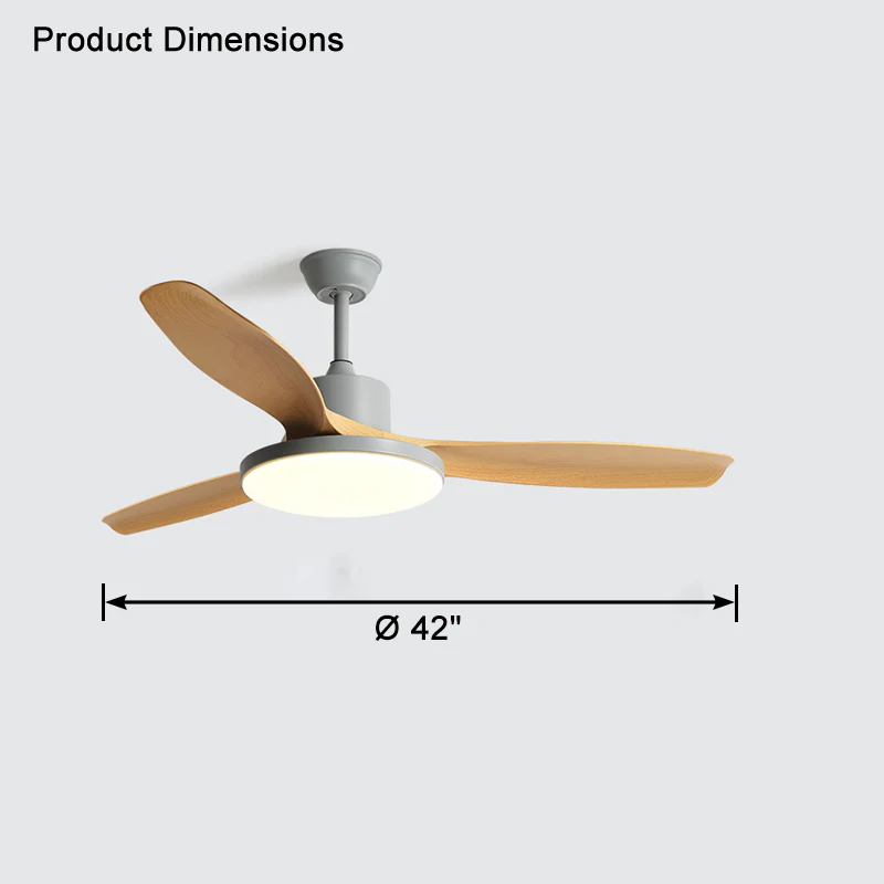 WOMO 3 Blade Ceiling Fan Lamp-WM5127 - Image 31