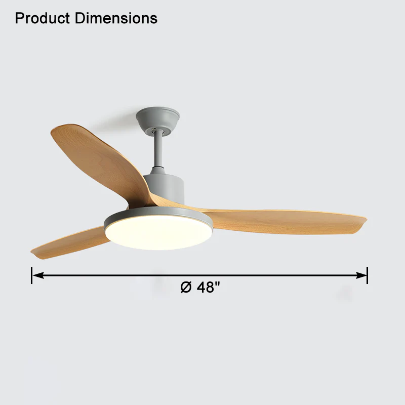 WOMO 3 Blade Ceiling Fan Lamp-WM5127 - Image 33