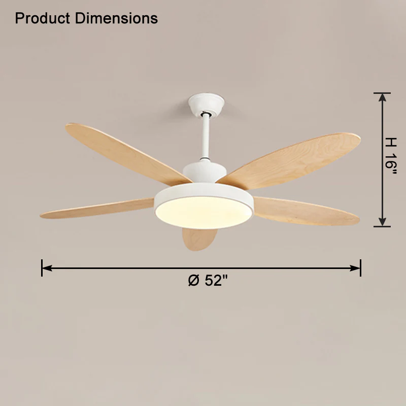 WOMO 5 Blade Modern Ceiling Fan Lamp-WM5131 - Image 11