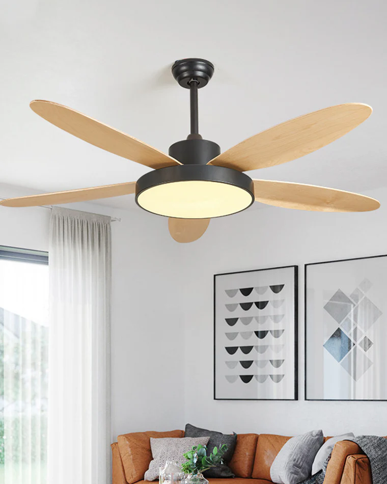 WOMO 5 Blade Modern Ceiling Fan Lamp-WM5131 - Image 3