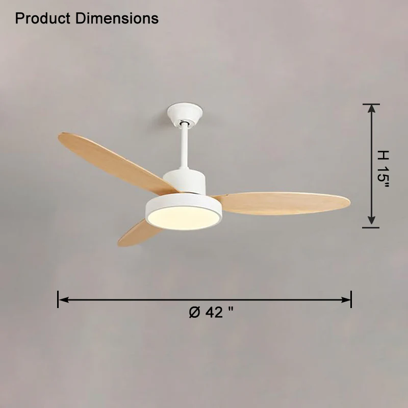 WOMO 3 Blade Ceiling Fan Lamp-WM5132 - Image 10
